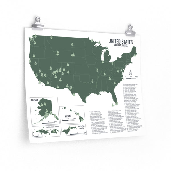 United States National Parks Map