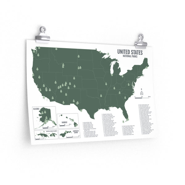 United States National Parks Map