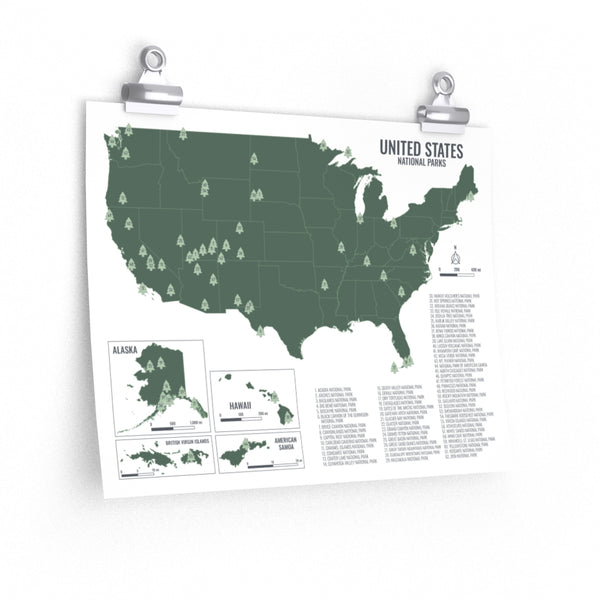 United States National Parks Map