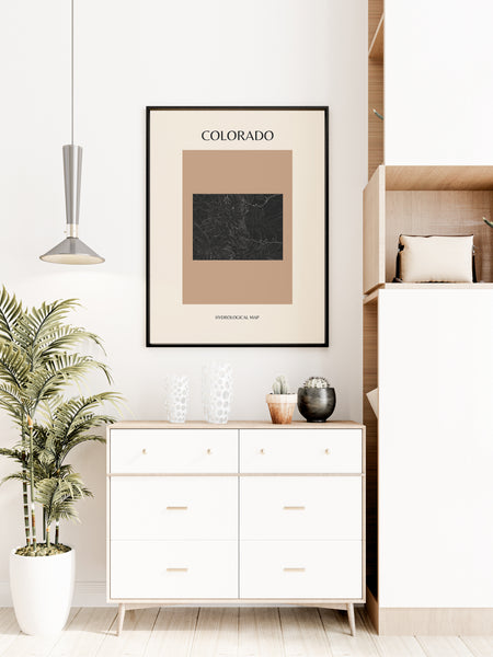 Colorado Mid-Century Hydrological Map