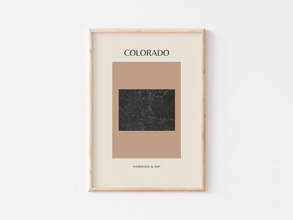 Colorado Mid-Century Hydrological Map