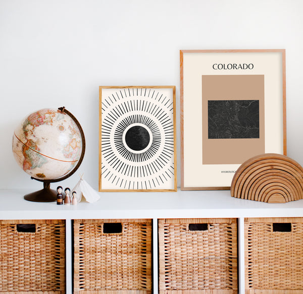 Colorado Mid-Century Hydrological Map