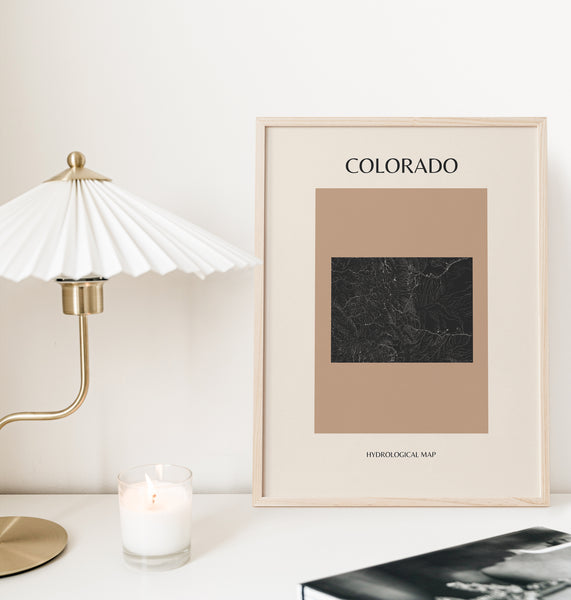 Colorado Mid-Century Hydrological Map