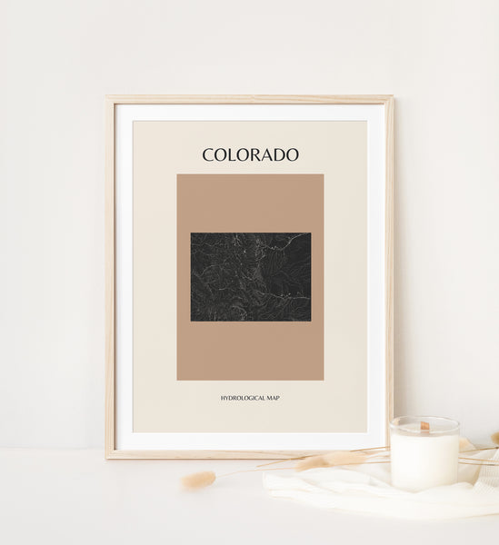 Colorado Mid-Century Hydrological Map