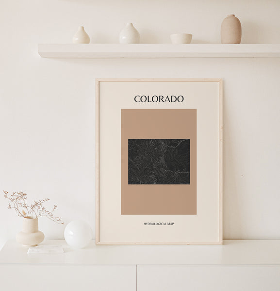 Colorado Mid-Century Hydrological Map