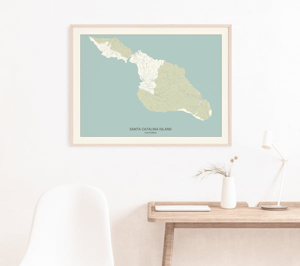 Maui Hawaii Map Print