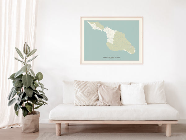 Maui Hawaii Map Print