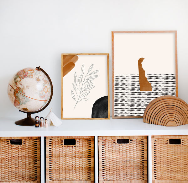 Delaware Boho Wall Art Map