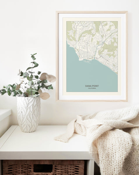 Dana Point California Map Print