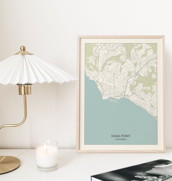 Dana Point California Map Print