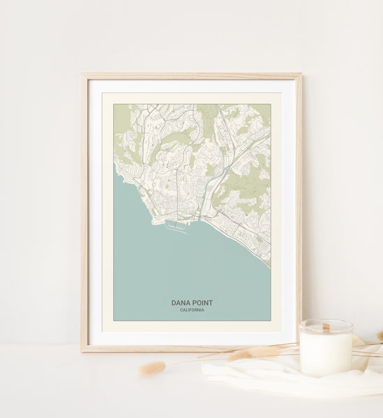 Dana Point California Map Print