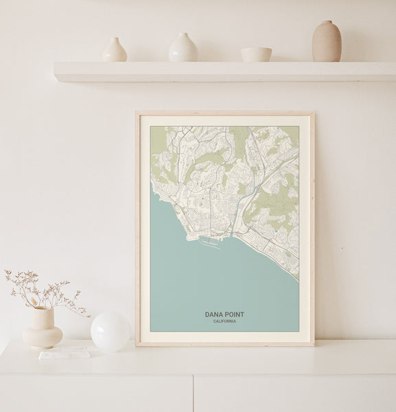 Dana Point California Map Print