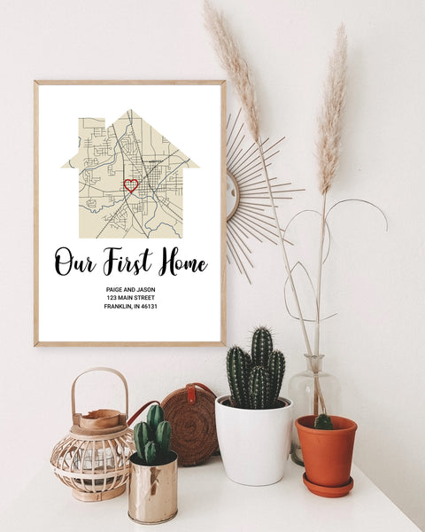 First Home Map Gift