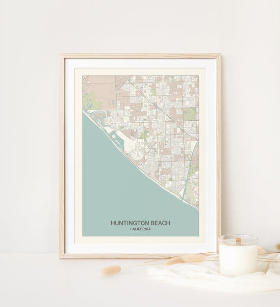 Huntington Beach California Map