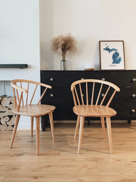 Michigan Hydrological Map Poster Blue