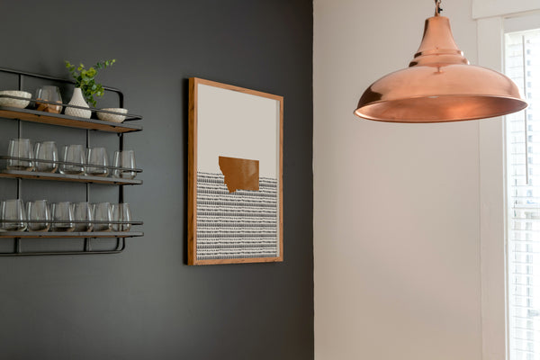 Montana Boho Wall Art Map