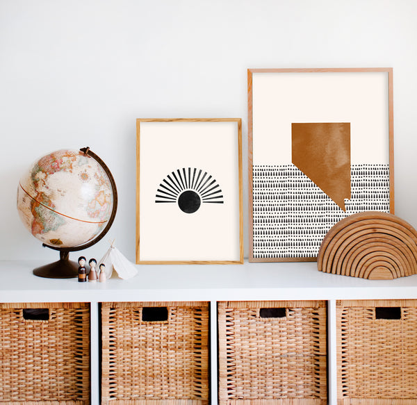 Nevada Boho Wall Art Map