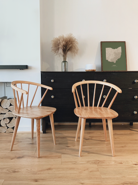 Ohio Hydrological Map Poster Green