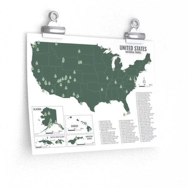 United States National Parks Map