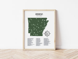 Arkansas State Parks Map