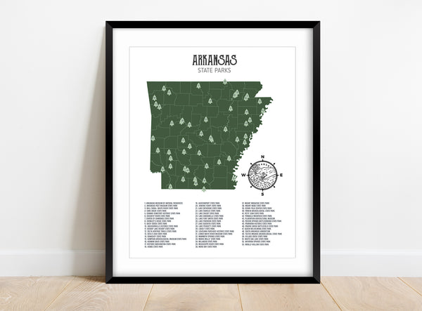 Arkansas State Parks Map