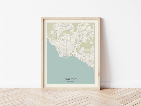 Dana Point California Map Print