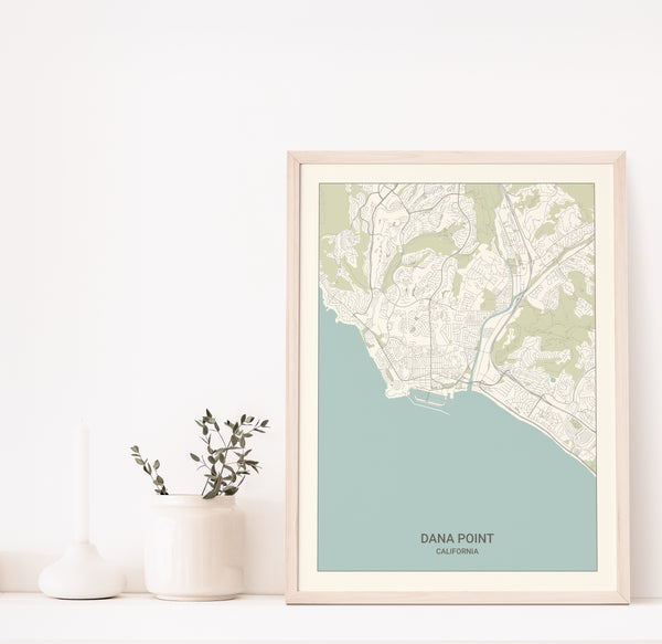 Dana Point California Map Print