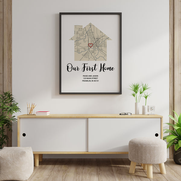 First Home Map Gift