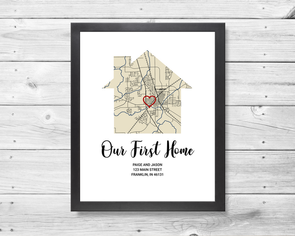 First Home Map Gift