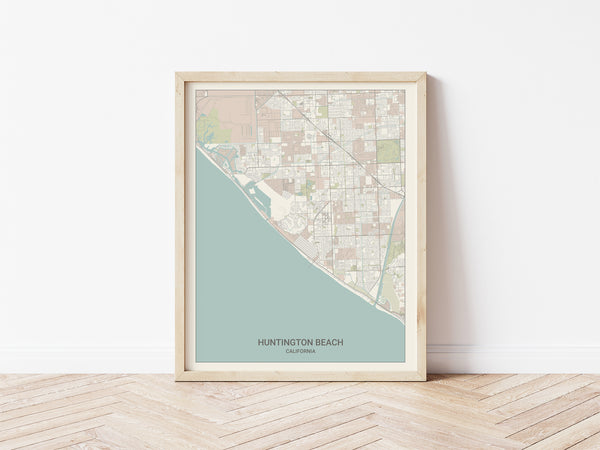 Huntington Beach California Map