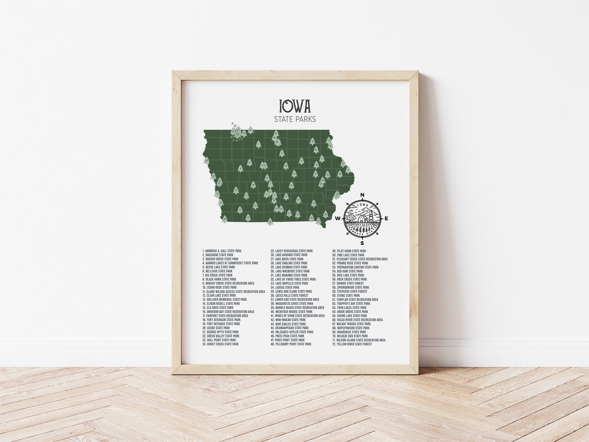 Iowa State Parks Map