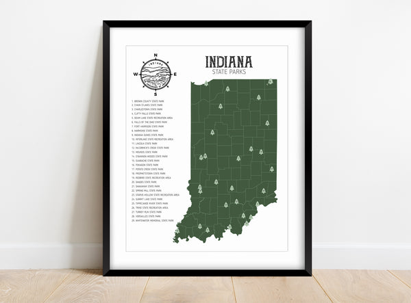 Indiana State Parks Map