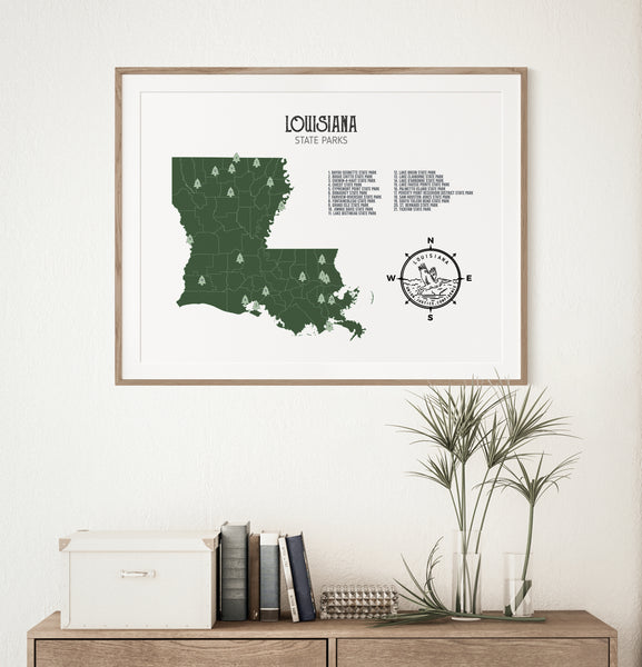 Louisiana State Parks Map
