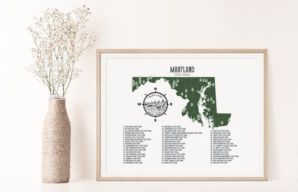 Maryland State Parks Map