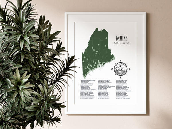 Maine State Parks Map