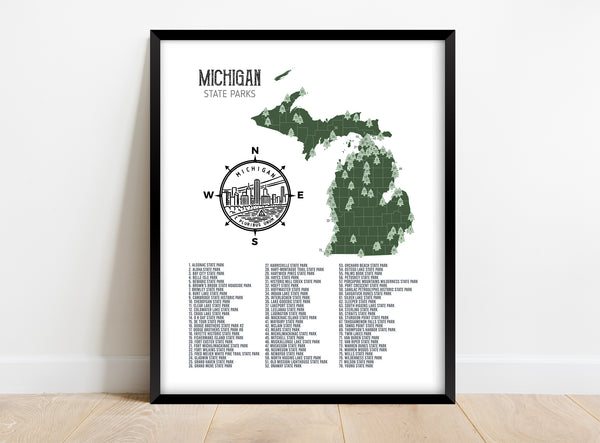 Michigan State Parks Map