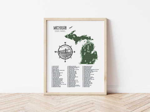 Michigan State Parks Map