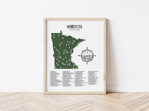 Minnesota State Parks Map