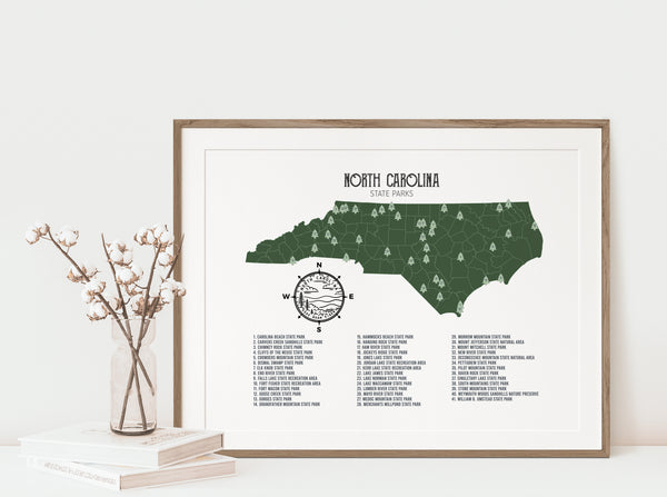 North Carolina State Park Map