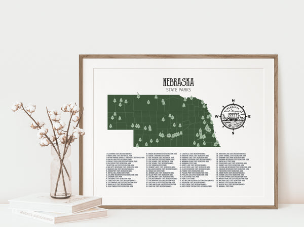 Nebraska State Parks Map