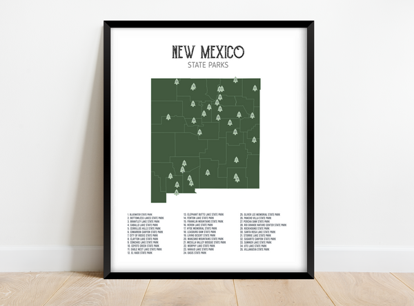 New Mexico State Park Map