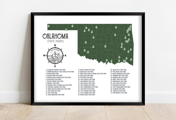 Oklahoma State Parks Map