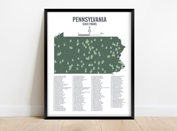 Pennsylvania State Park Map