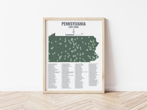 Pennsylvania State Park Map