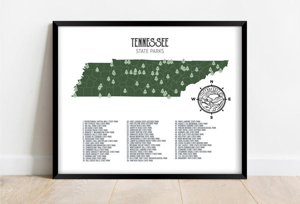 Tennessee State Park Map