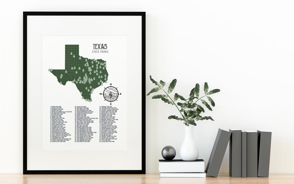 texas-state-parks-map-print-maps-by-paige for Free Printable Map Of Texas State Parks Texas State Parks Map Print – Maps By Paige for Free Printable Map Of Texas State Parks